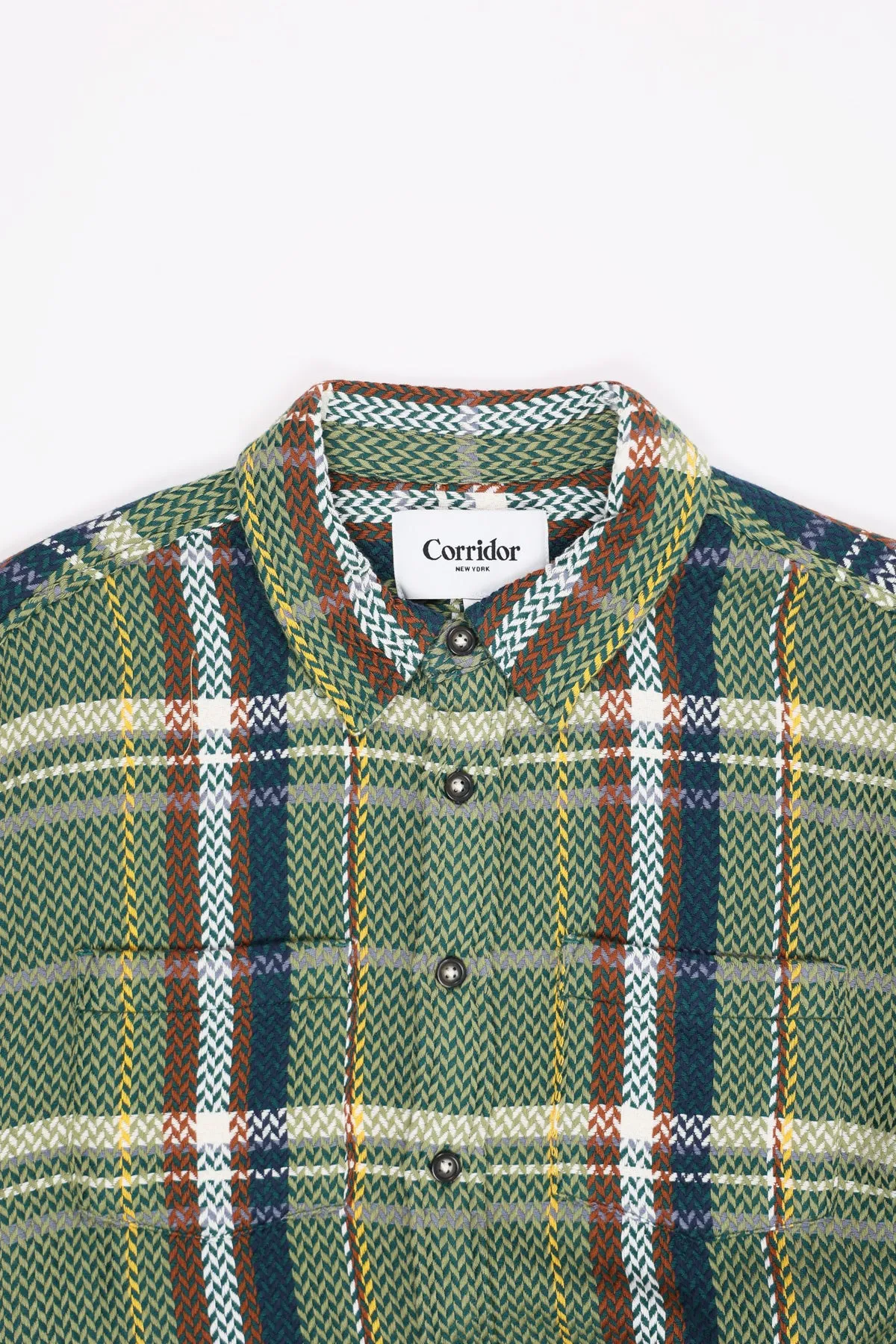 Acid Plaid Cabin Longsleeve - Army