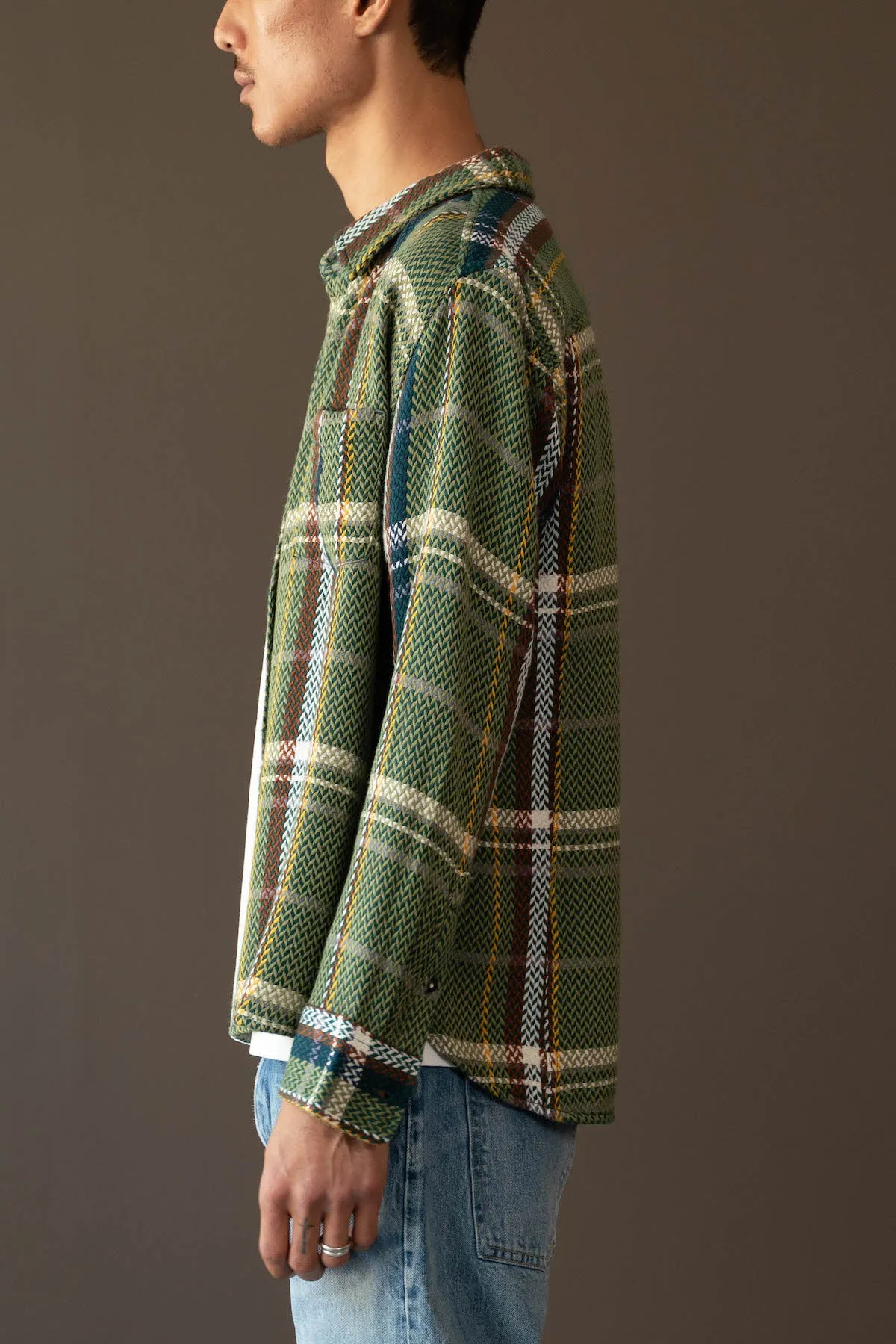 Acid Plaid Cabin Longsleeve - Army