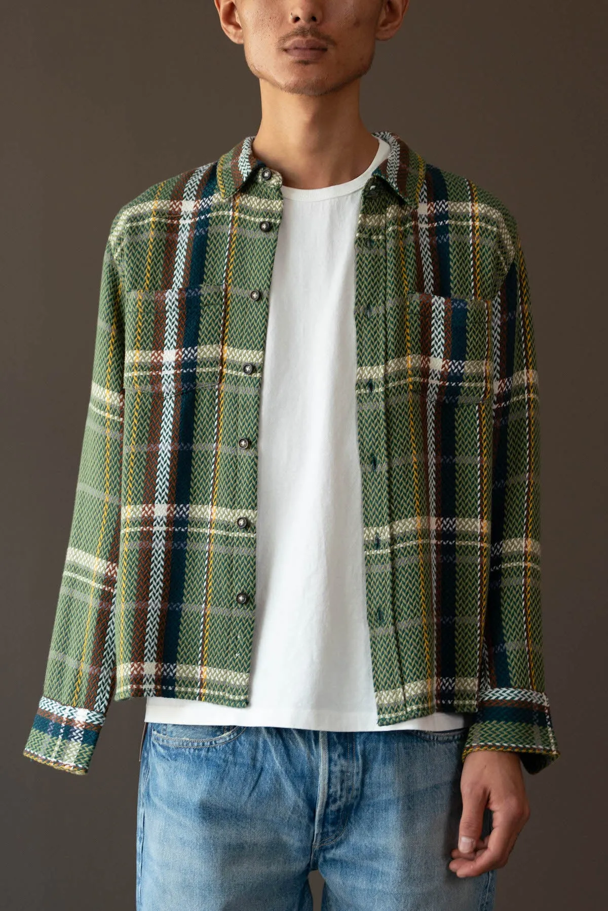 Acid Plaid Cabin Longsleeve - Army