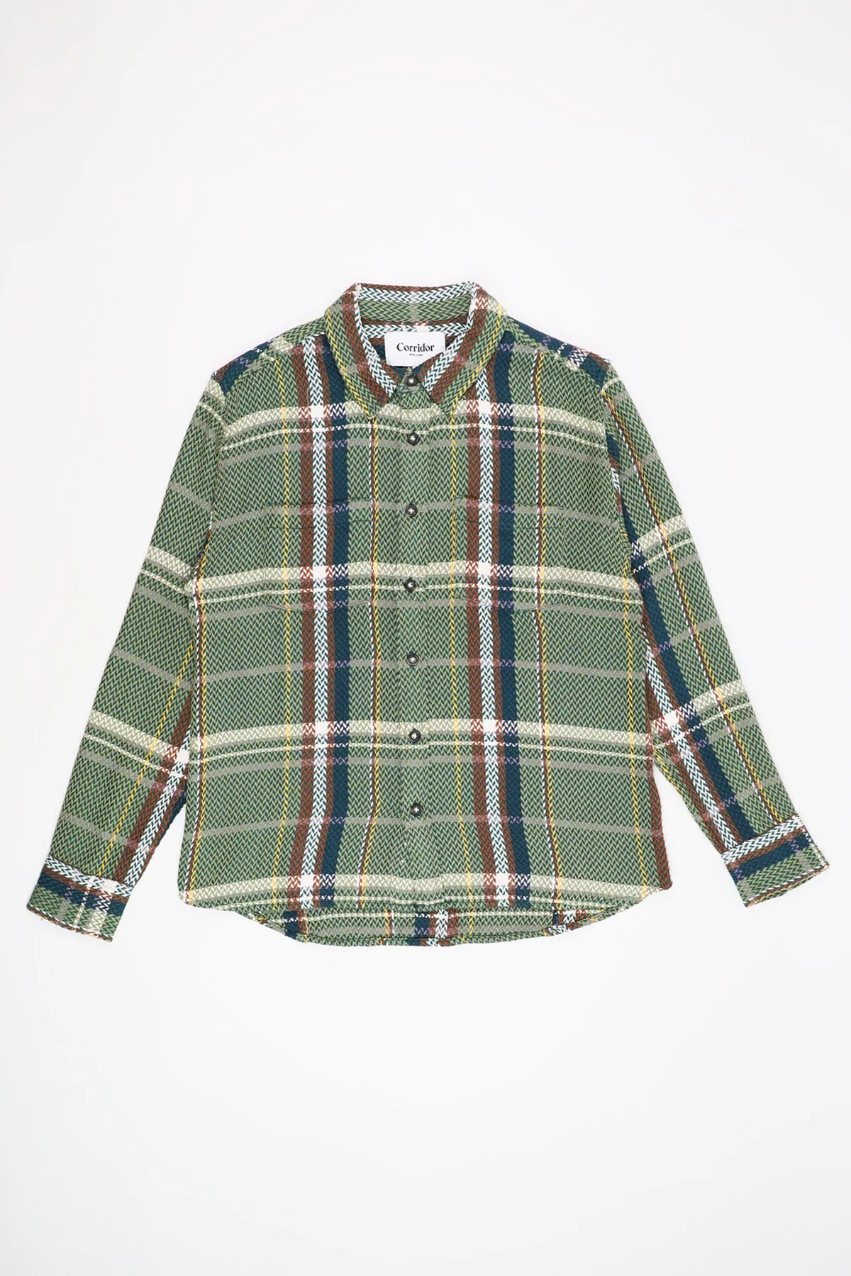 Acid Plaid Cabin Longsleeve - Army