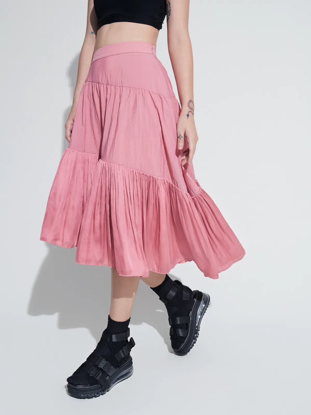 Asymmetric Hem Dolly Skirt