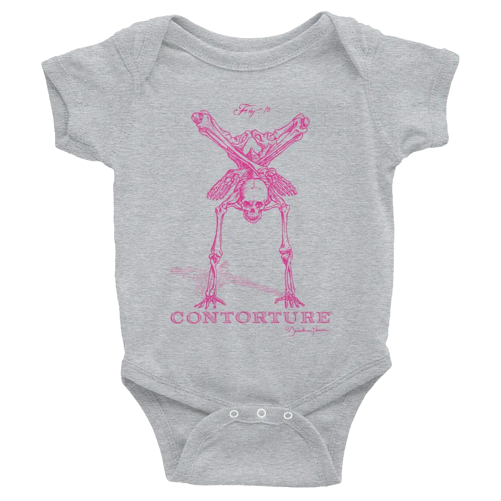 Baby Short Sleeve Bodysuit: PINKY