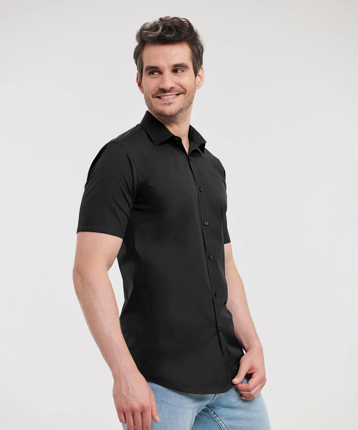 Black - Short sleeve ultimate stretch shirt