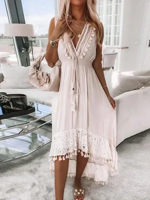 Boho Queen Tassel Dress