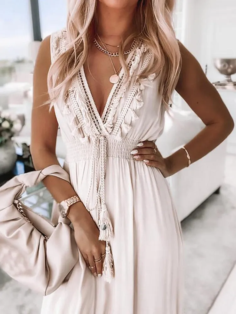 Boho Queen Tassel Dress