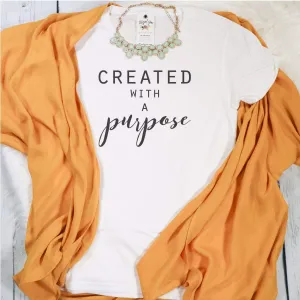 Created with a Purpose Ladies Short Sleeve Shirt