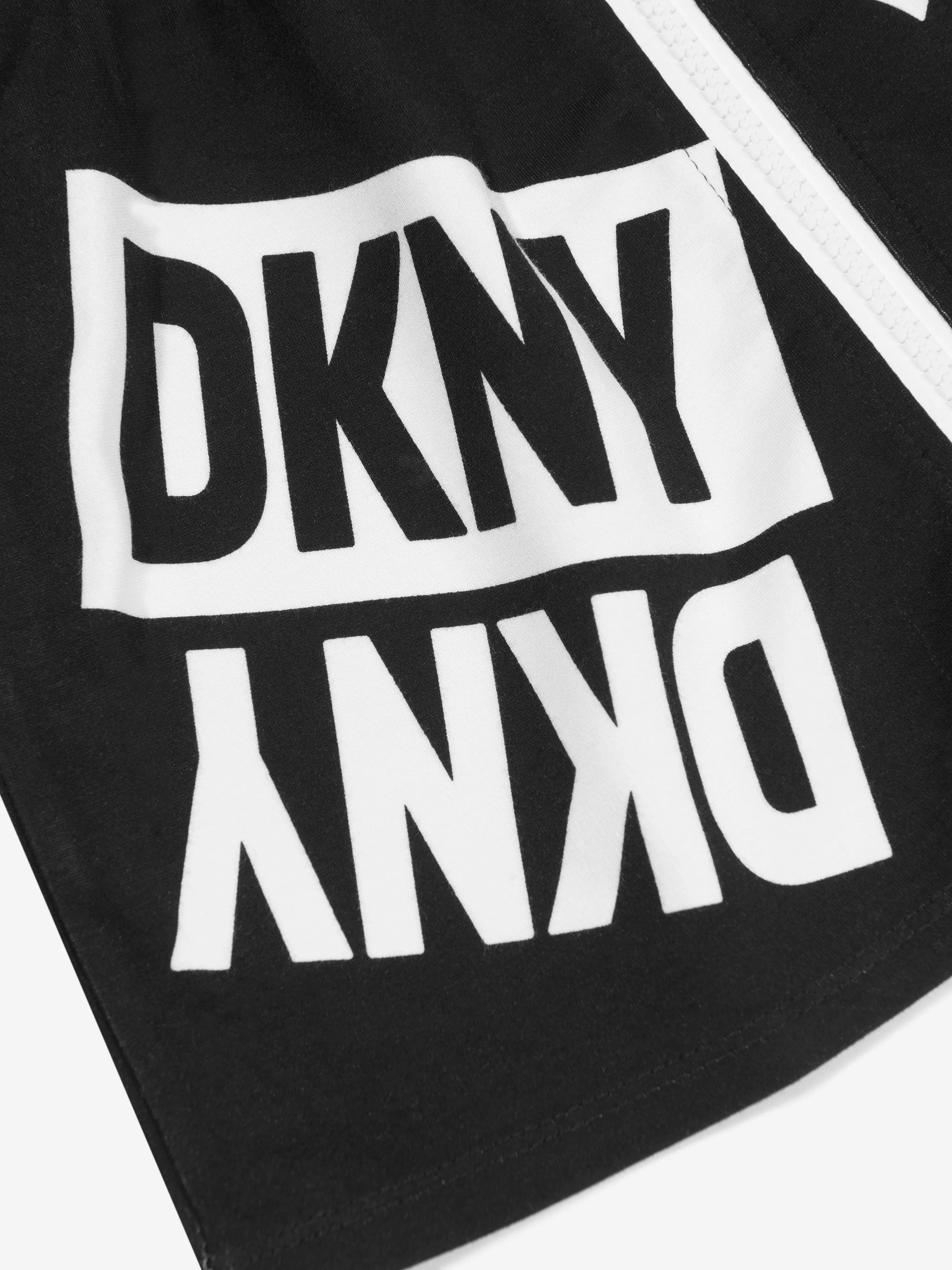 DKNY Girls Sleeveless Logo Dress in Black