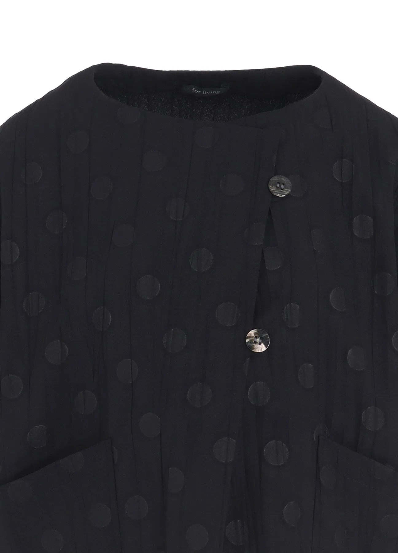 DOT PRINT WASHER SHORT JACKET