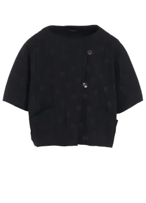 DOT PRINT WASHER SHORT JACKET