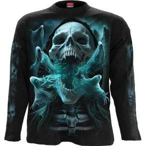 GHOST SKULL - Longsleeve T-Shirt Black