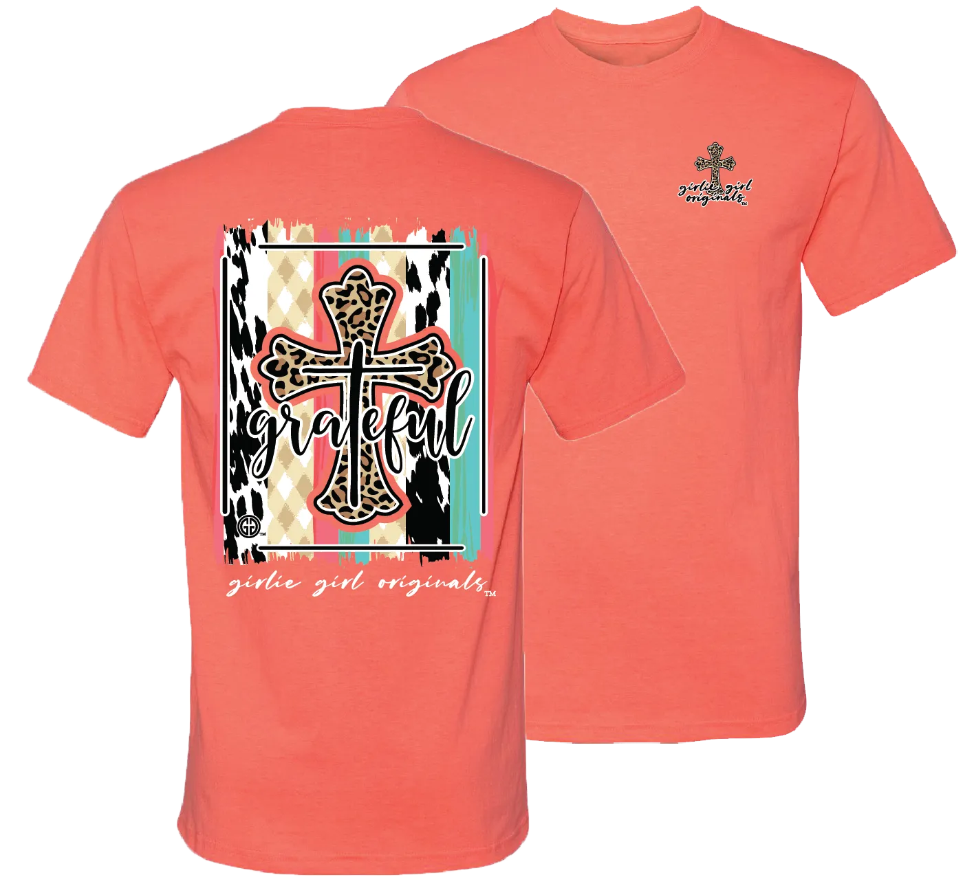 Grateful Cross Retro Heather Coral SS-2441