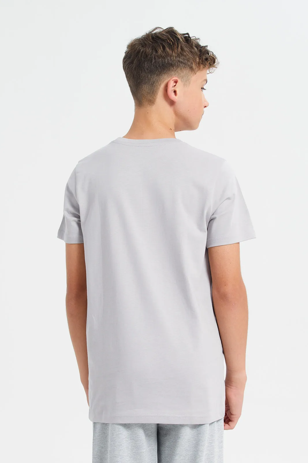 Grey Short Sleeve Graphic Tee