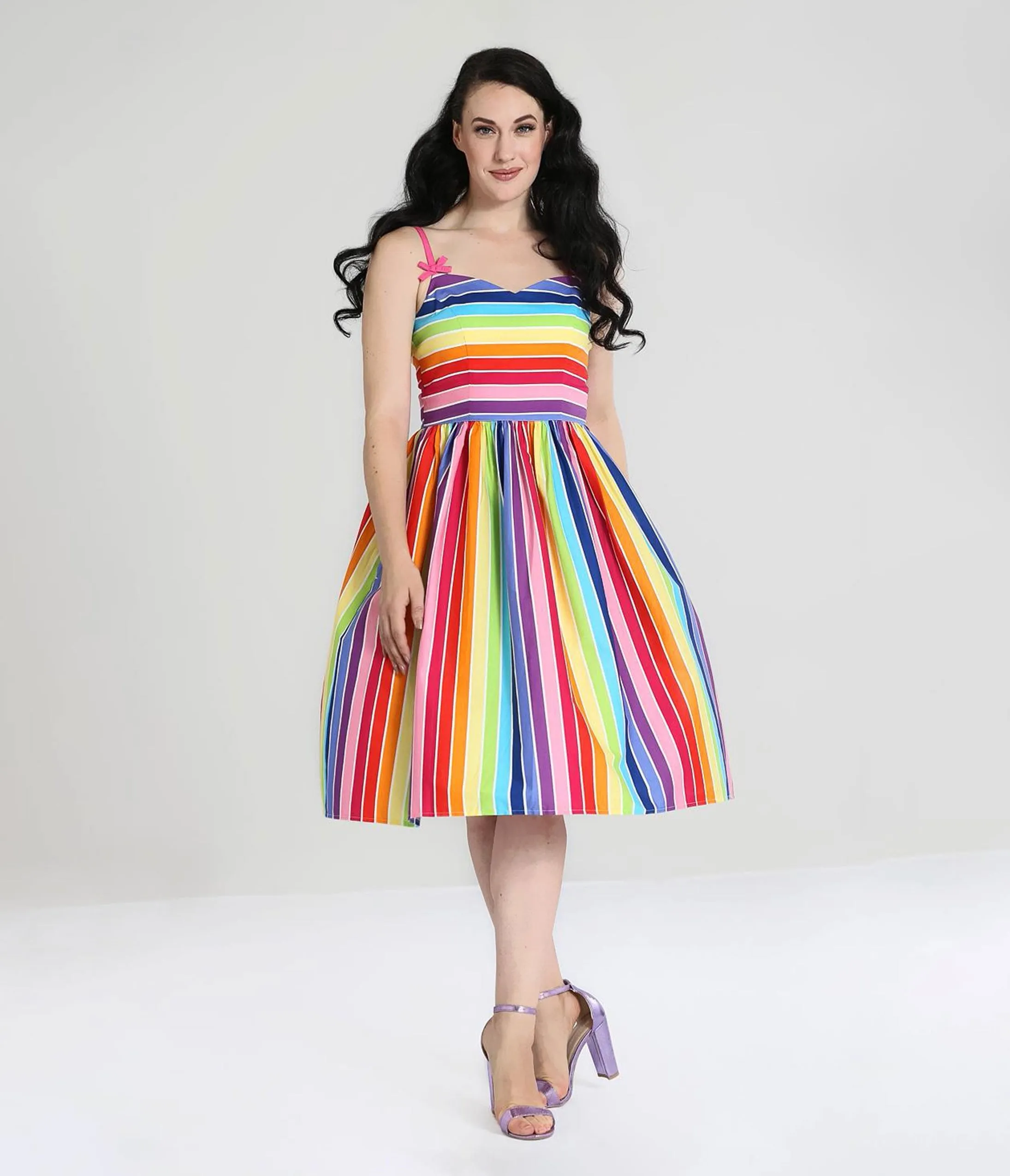 Hell Bunny 1950s Over The Rainbow Swing Dress