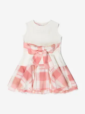 Jessie And James Girls Cotton Check Sleeveless Dress