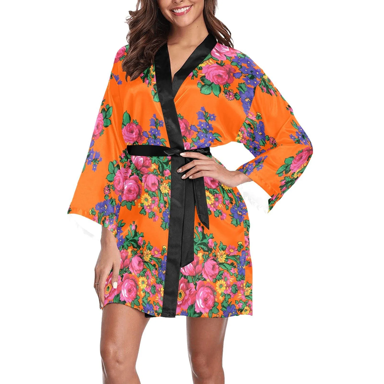 Kokum's Revenge Sierra Long Sleeve Satin Robe