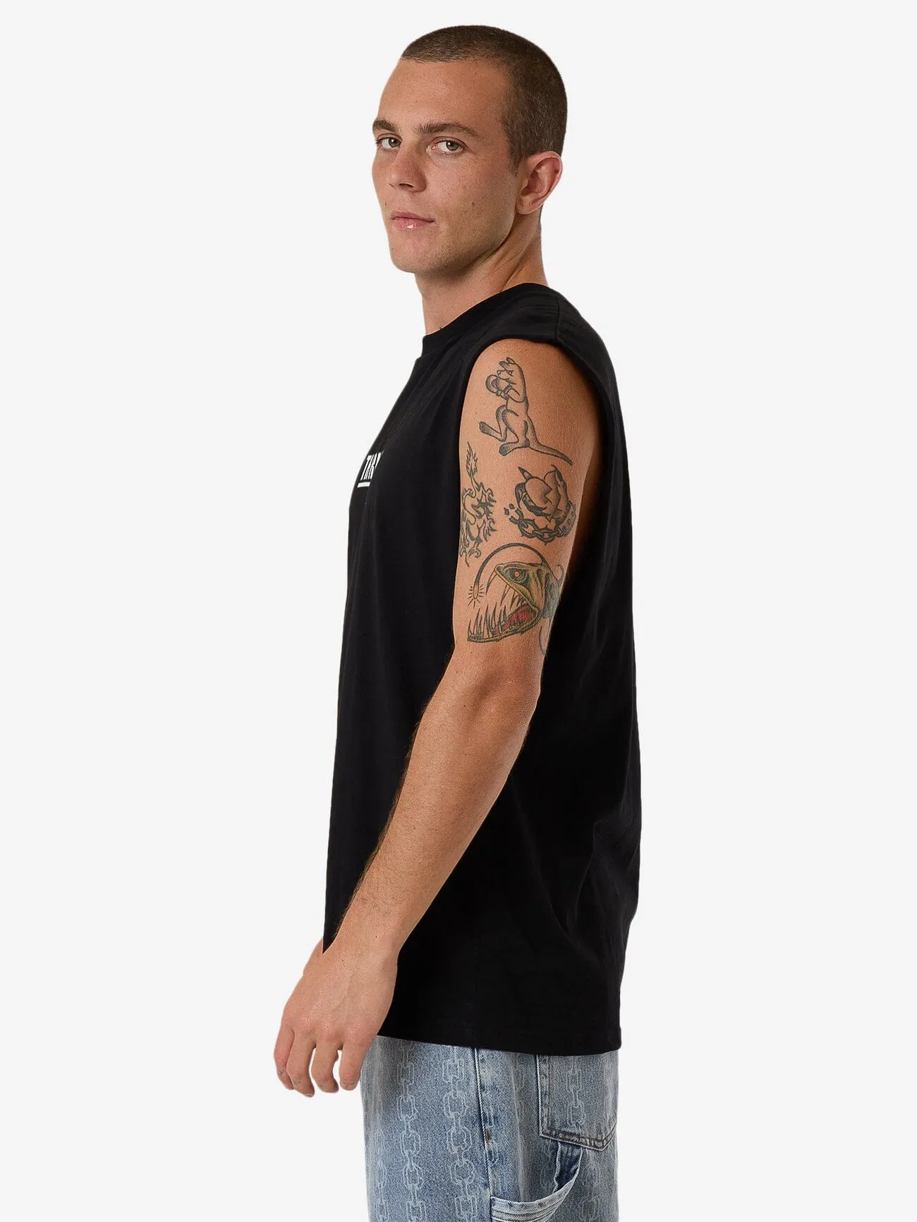 Logic Merch Fit Muscle Tee - Black