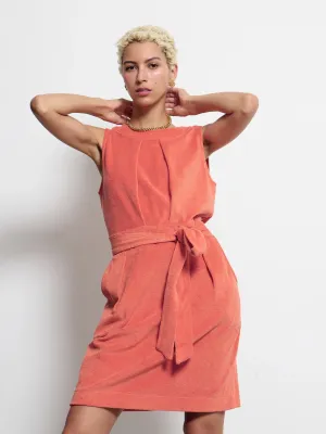 MIDI DRESS CORAL