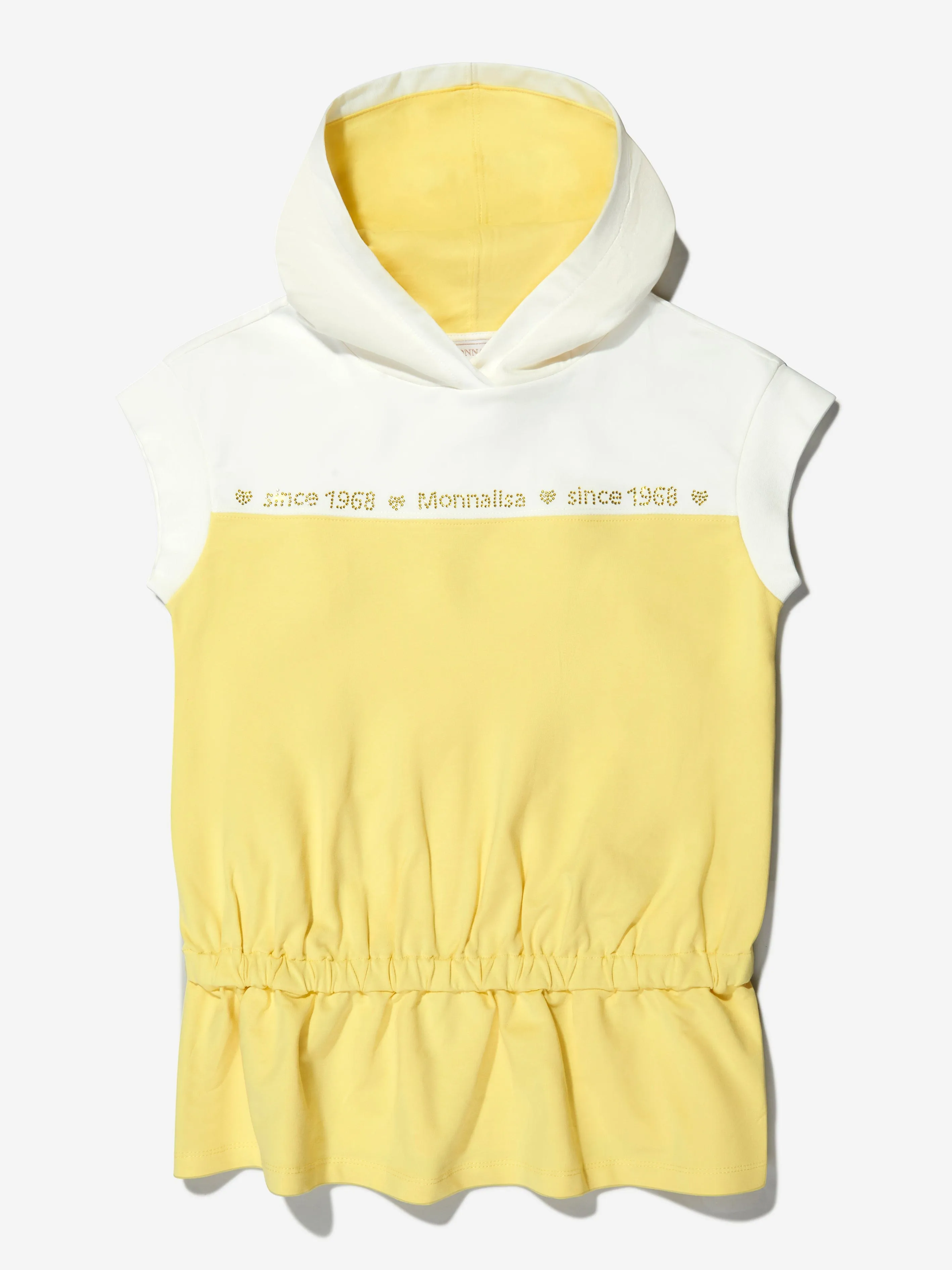 Monnalisa Girls Cotton Sleeveless Hoodie