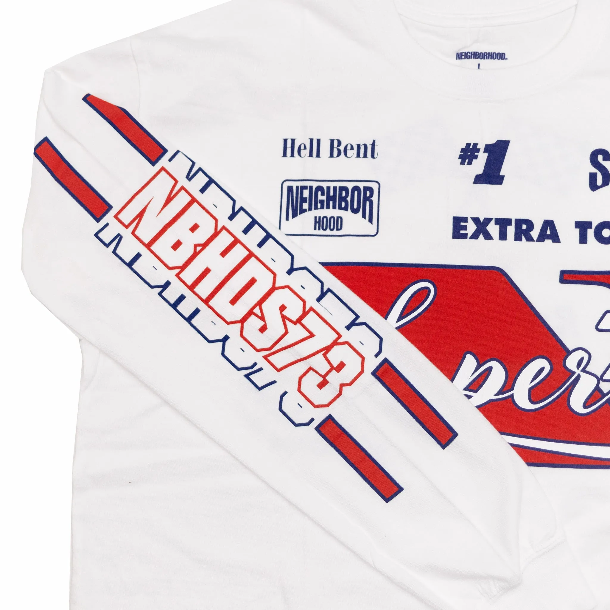 Neighborhood NH X Super73 Longsleeve T-Shirt (White)