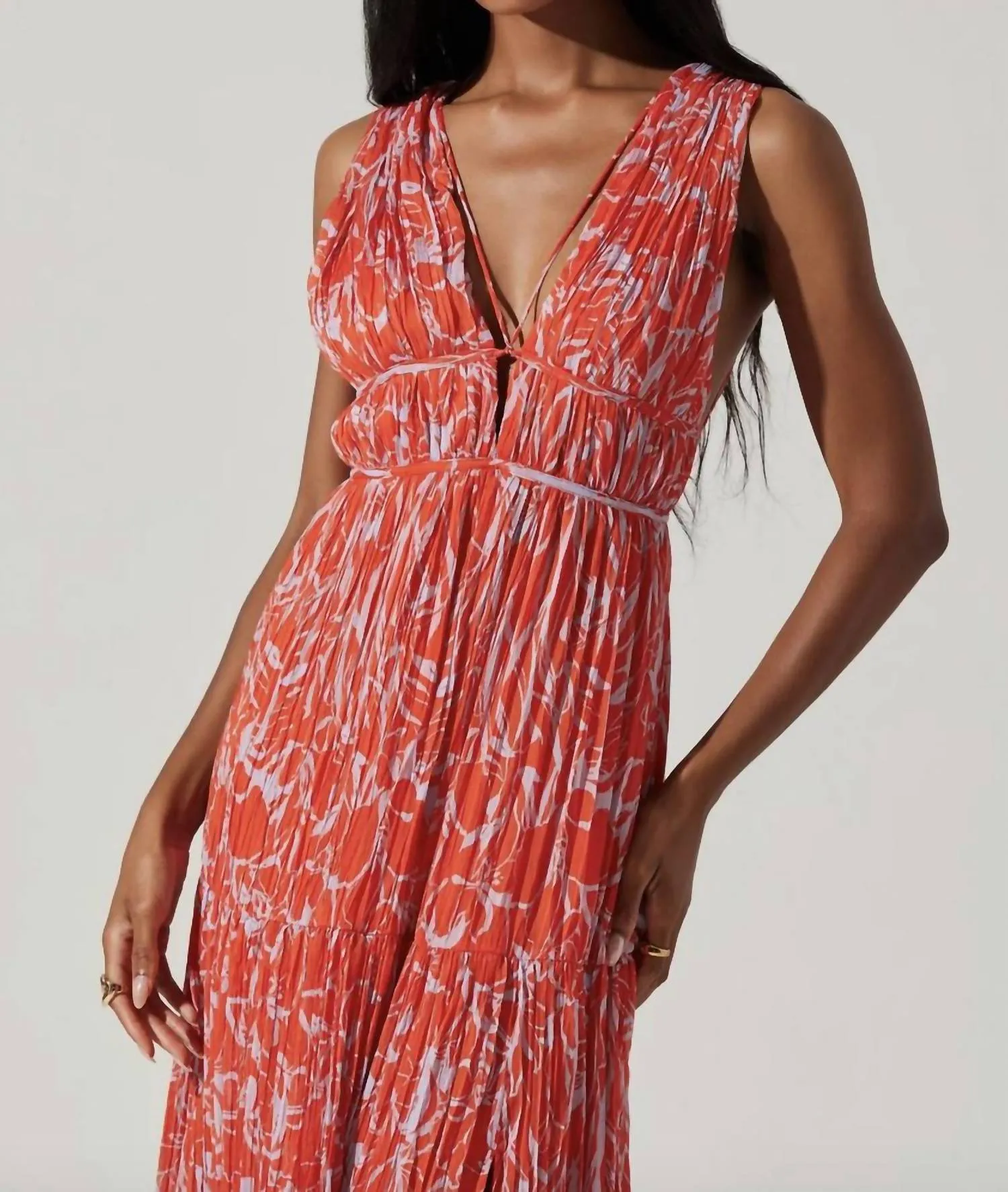 Pescadero Pleated Maxi Dress