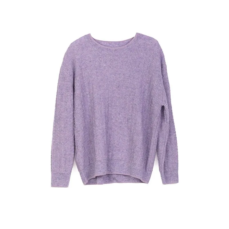 Purple Oversize Wool Sweater