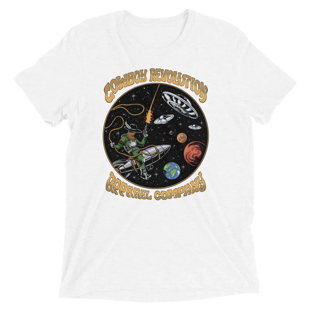 "Cosmic Rodeo" Cowboy Revolution Short Sleeve Tee (White)