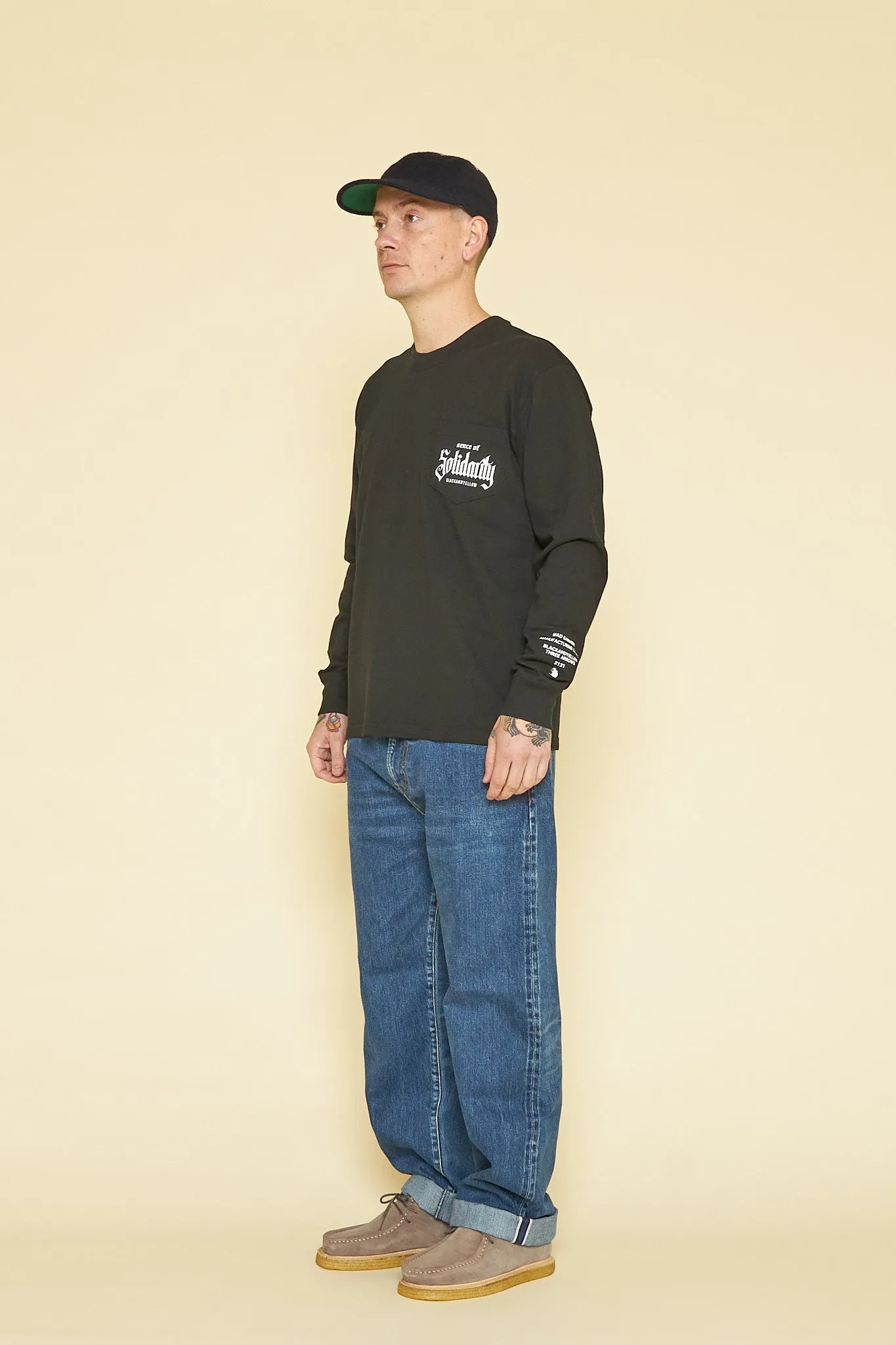 Rats Solidarity Pocket Long Sleeve - Black