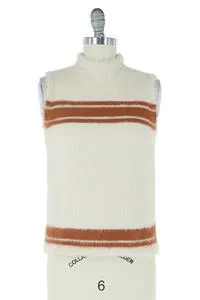 Sleeveless Mock Neck Sweater Top