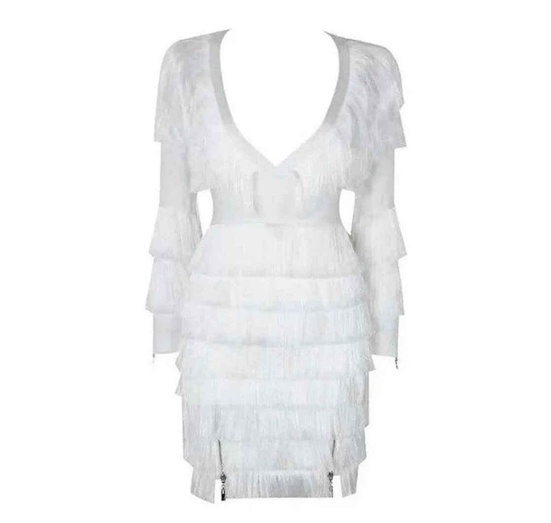 Tassel Fringe Mini Dress (3 Colors)