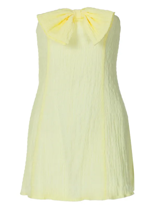 TEEK - Yellow Tube Top Sleeveless Dress