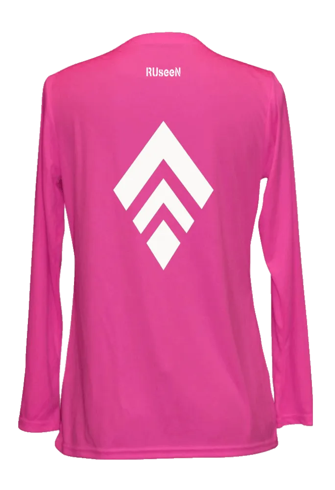 Women's Reflective Long Sleeve Shirt - Broken Diamond