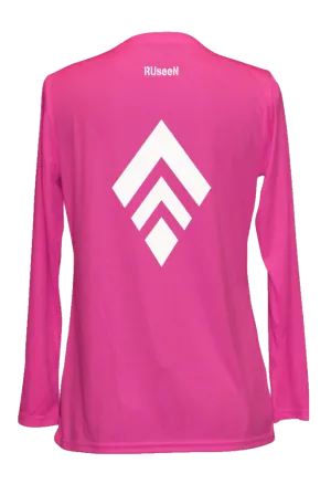 Women's Reflective Long Sleeve Shirt - Broken Diamond